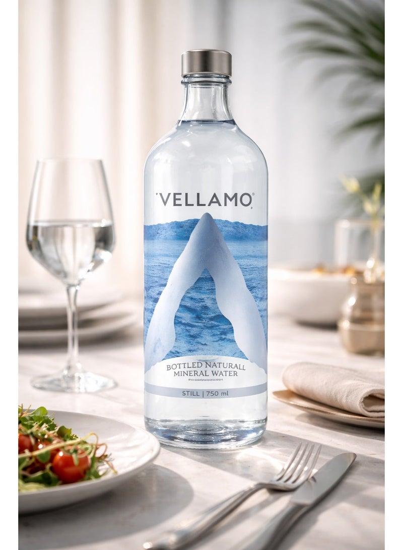 Vellamo Still Natural Mineral Water 750ml in Premium Glass Bottle - Image 2